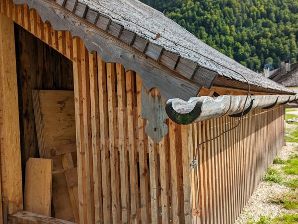 Wood Gutter Installation in Maineville